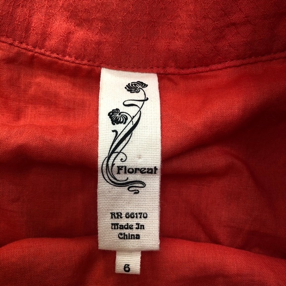 ANTHRO Floreat Walled City Skirt Crochet Lace sz 6 - Picture 4 of 10